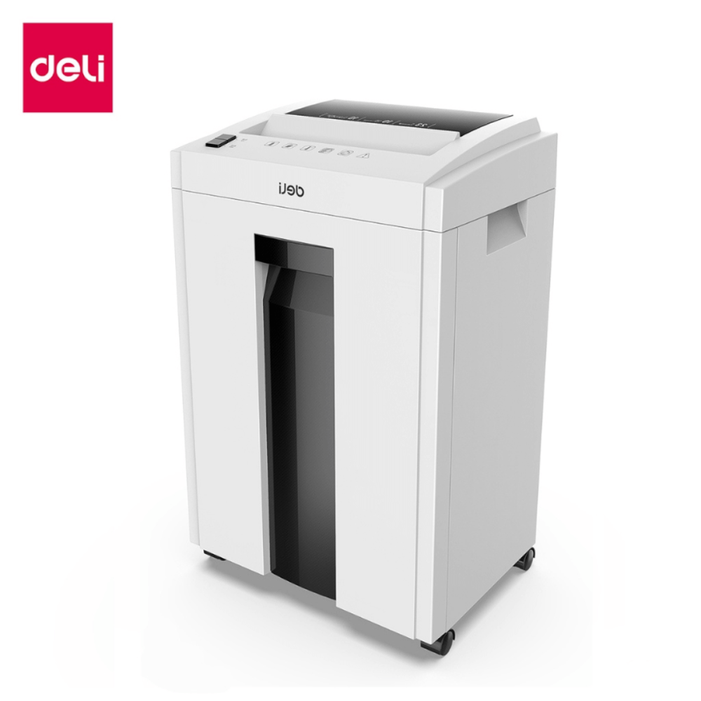 เครื่องทำลายเอกสารอัตโนมัติ 23ลิตร Deli E9952-WH-01 สีขาว